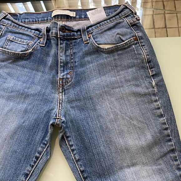 Levi’s 515 jeans 8 sc flip pockets boot cut medium blue wash stretchy - Picture 11 of 16